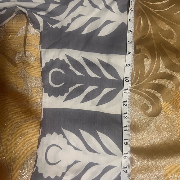 Vintage MAMO HOWELL Hawaiian Quilt Print Blouse-Gray/White XL Exc. Condition - Picture 8 of 13